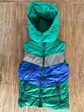 Boden Kids Jacket in Teal and Royal Blue